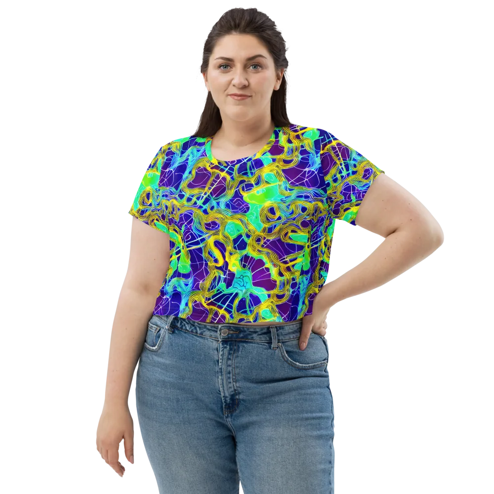 Caroline Gotch on Crop Tee — Front