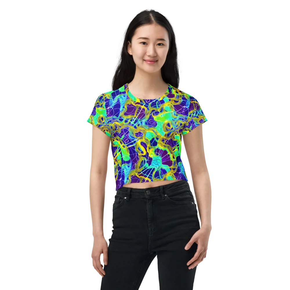 Caroline Gotch on Crop Tee — Front