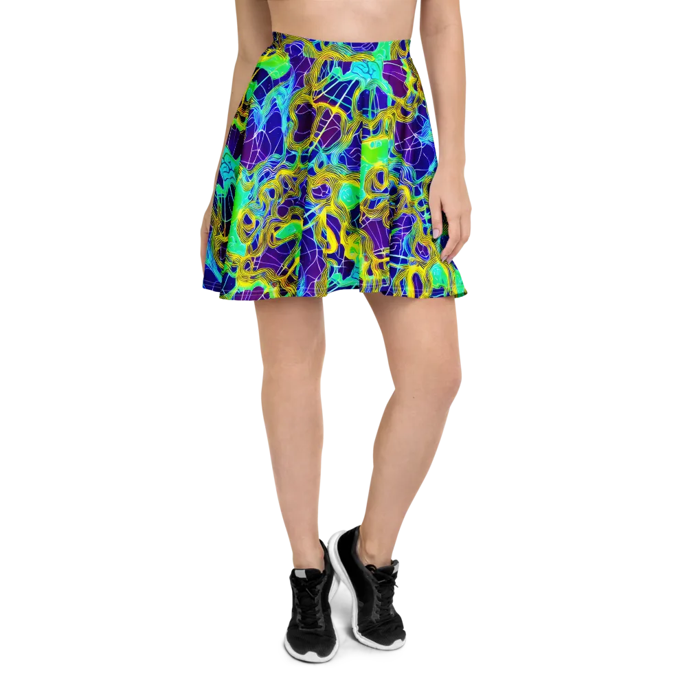 Caroline Gotch on Skater Skirt — Front