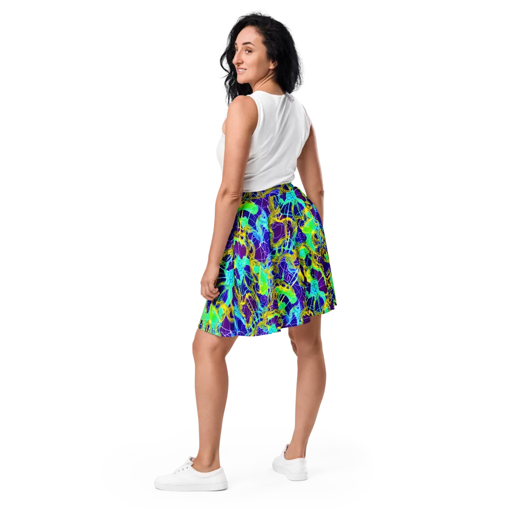 Caroline Gotch on Skater Skirt — Back