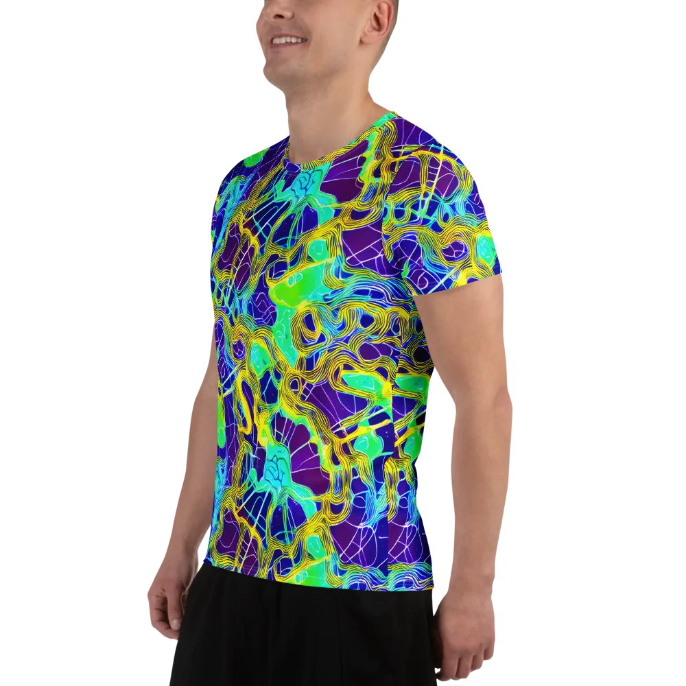 Caroline Gotch on Men's Athletic T-Shirt — Left