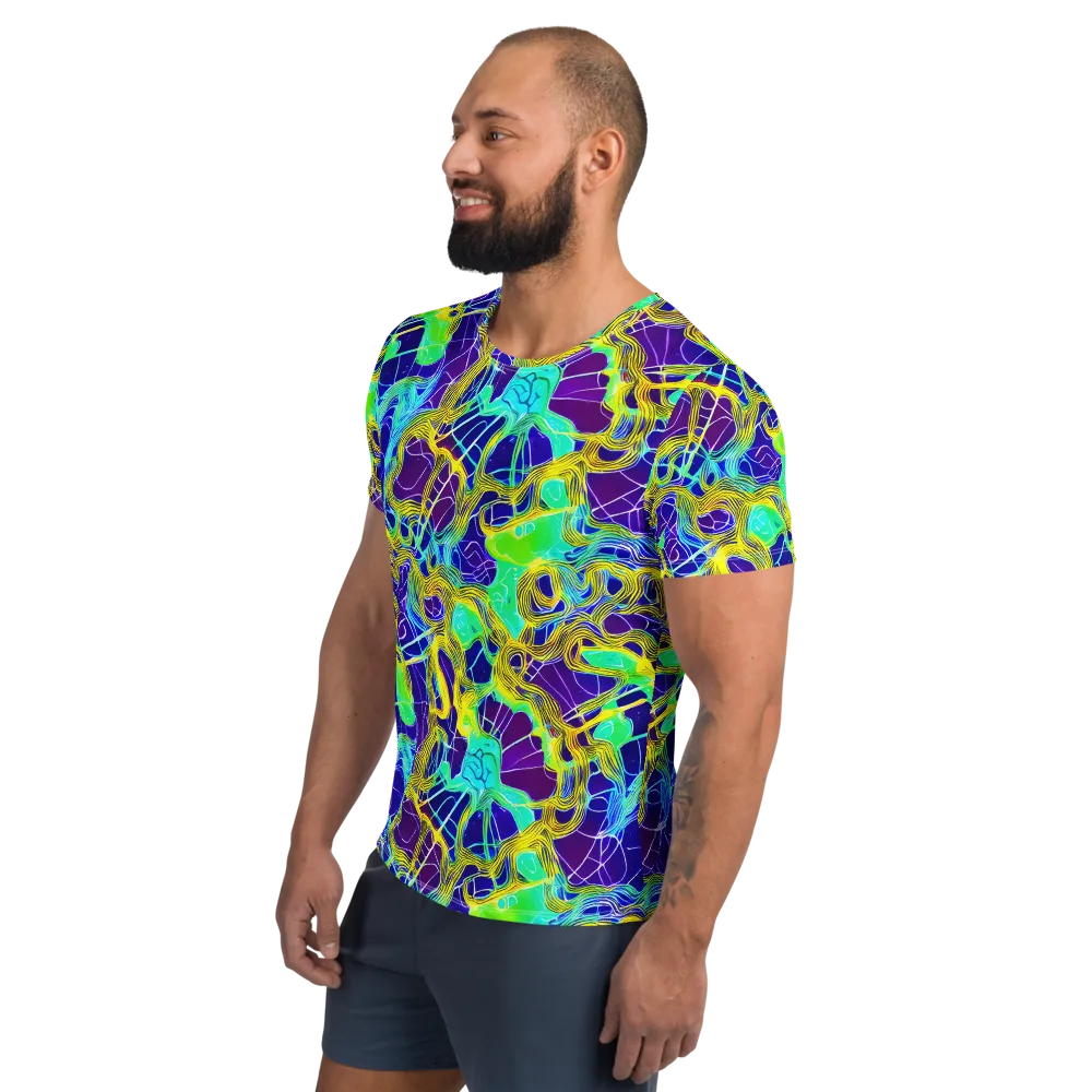 Caroline Gotch on Men's Athletic T-Shirt — Left