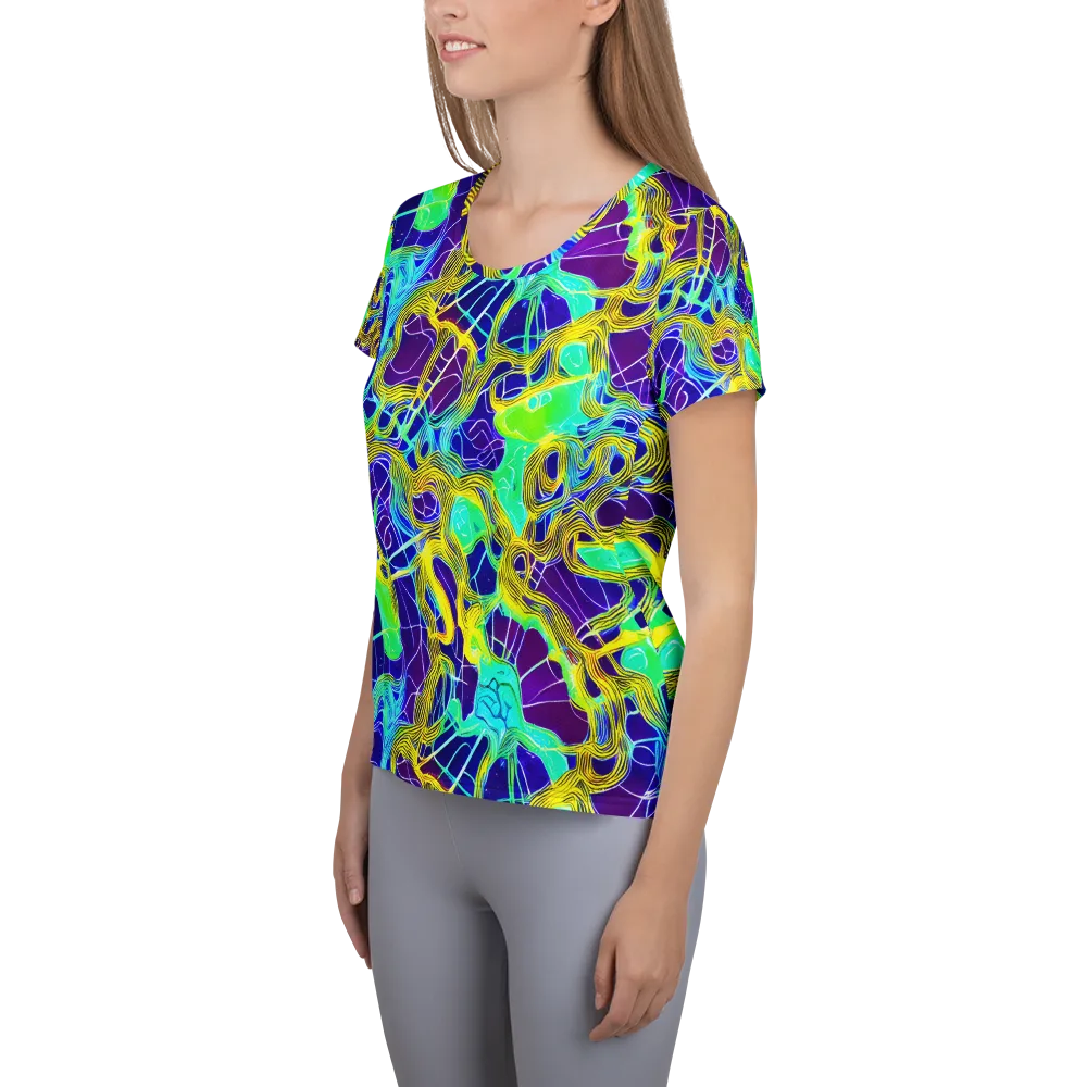 Caroline Gotch on Women's Athletic T-Shirt — Left