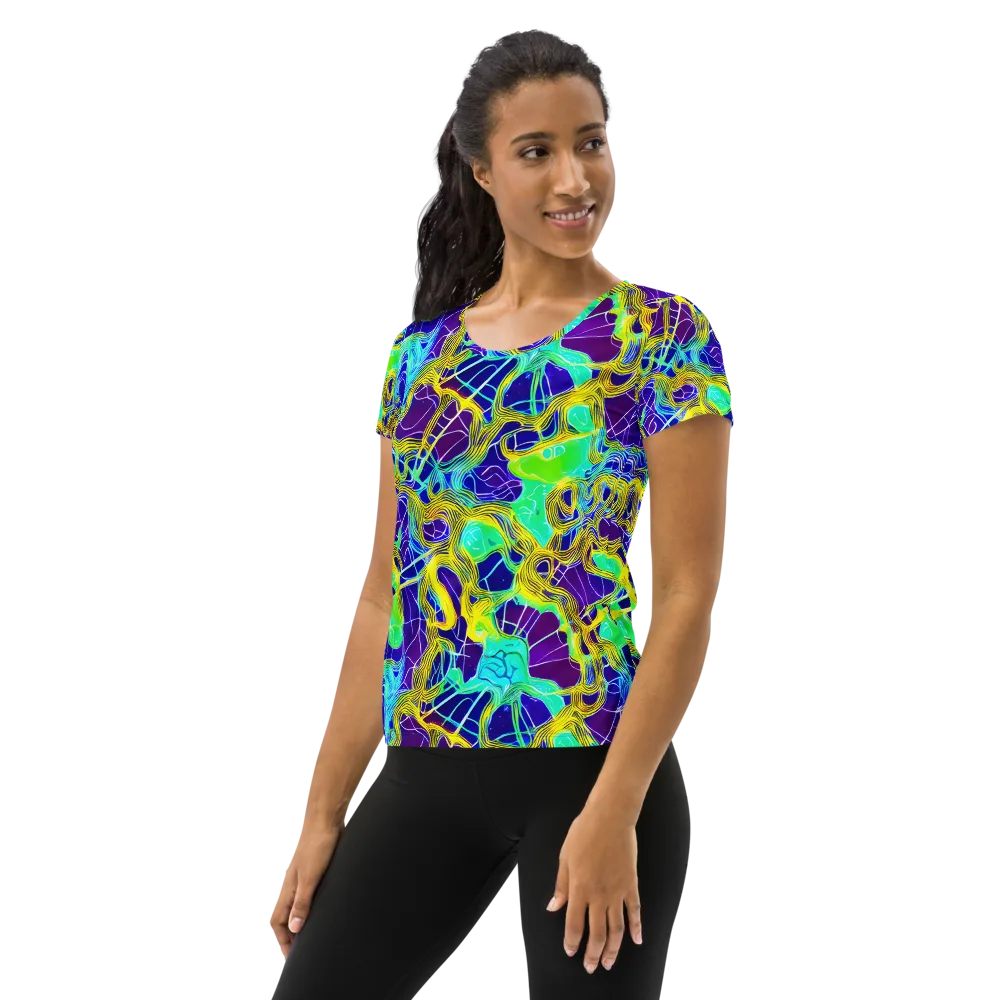 Caroline Gotch on Women's Athletic T-Shirt — Left