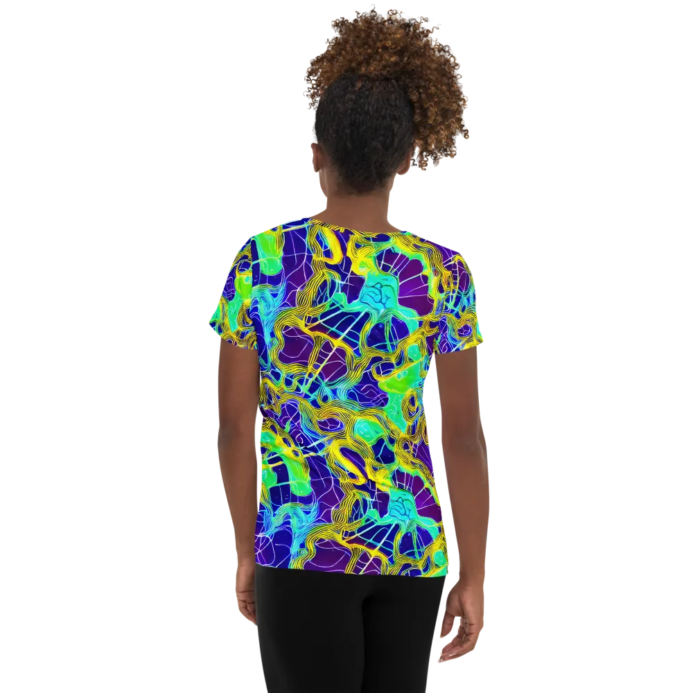 Caroline Gotch on Women's Athletic T-Shirt — Back