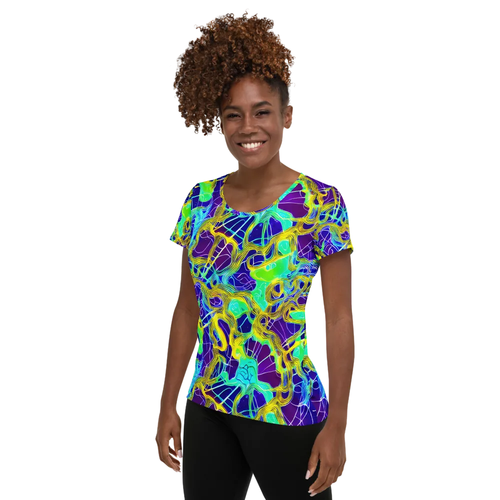 Caroline Gotch on Women's Athletic T-Shirt — Left