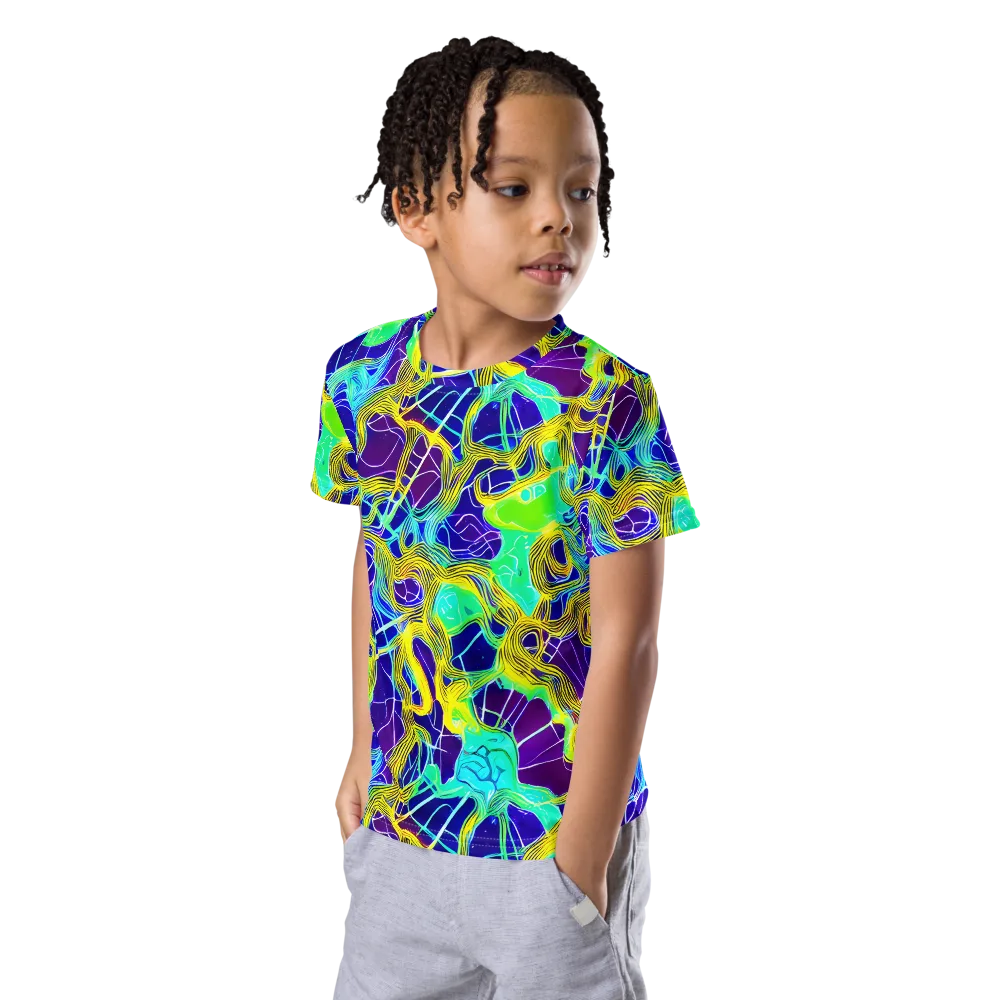 Caroline Gotch on Kids Crew Neck T-Shirt — Left Front
