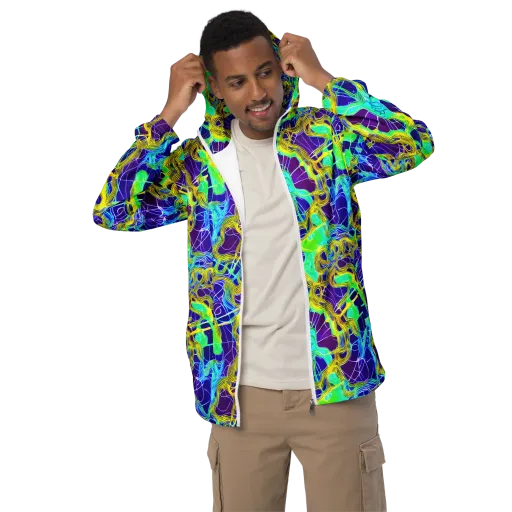 Caroline Gotch on a Men's Windbreaker