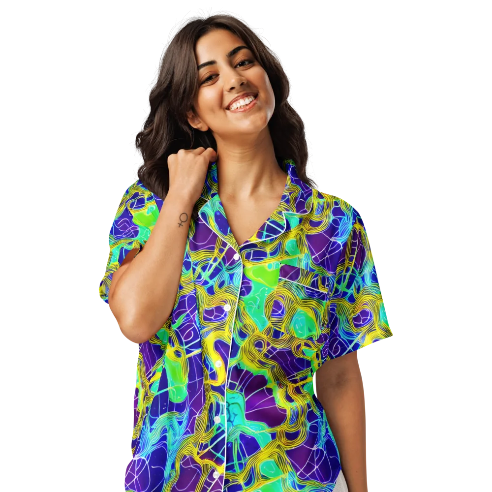 Caroline Gotch on Women's Short Sleeve Pajama Top — Front