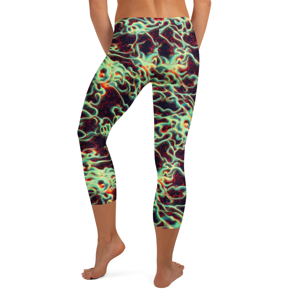 Chimeric Currents on Capri Leggings — Back
