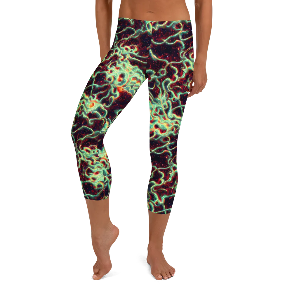Chimeric Currents on Capri Leggings — Front