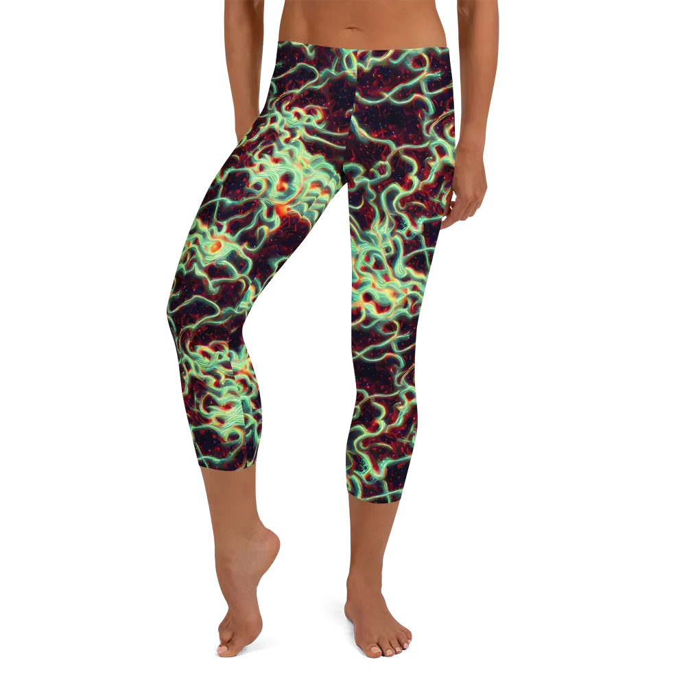 Chimeric Currents on Capri Leggings — Front