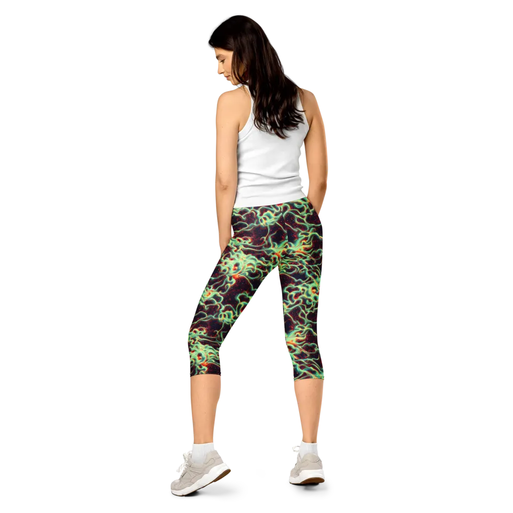 Chimeric Currents on Capri Leggings — Back