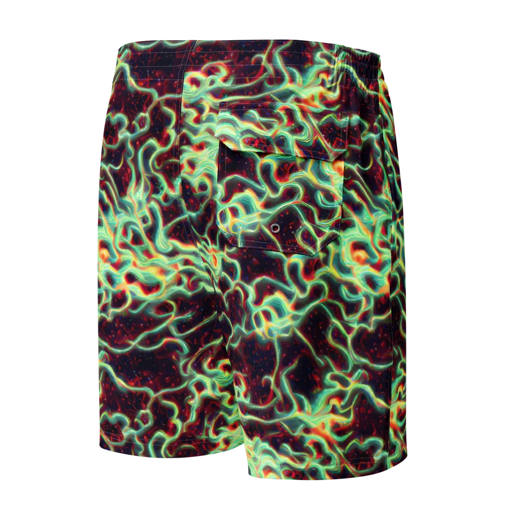 Chimeric Currents on Men's Board Shorts — Back