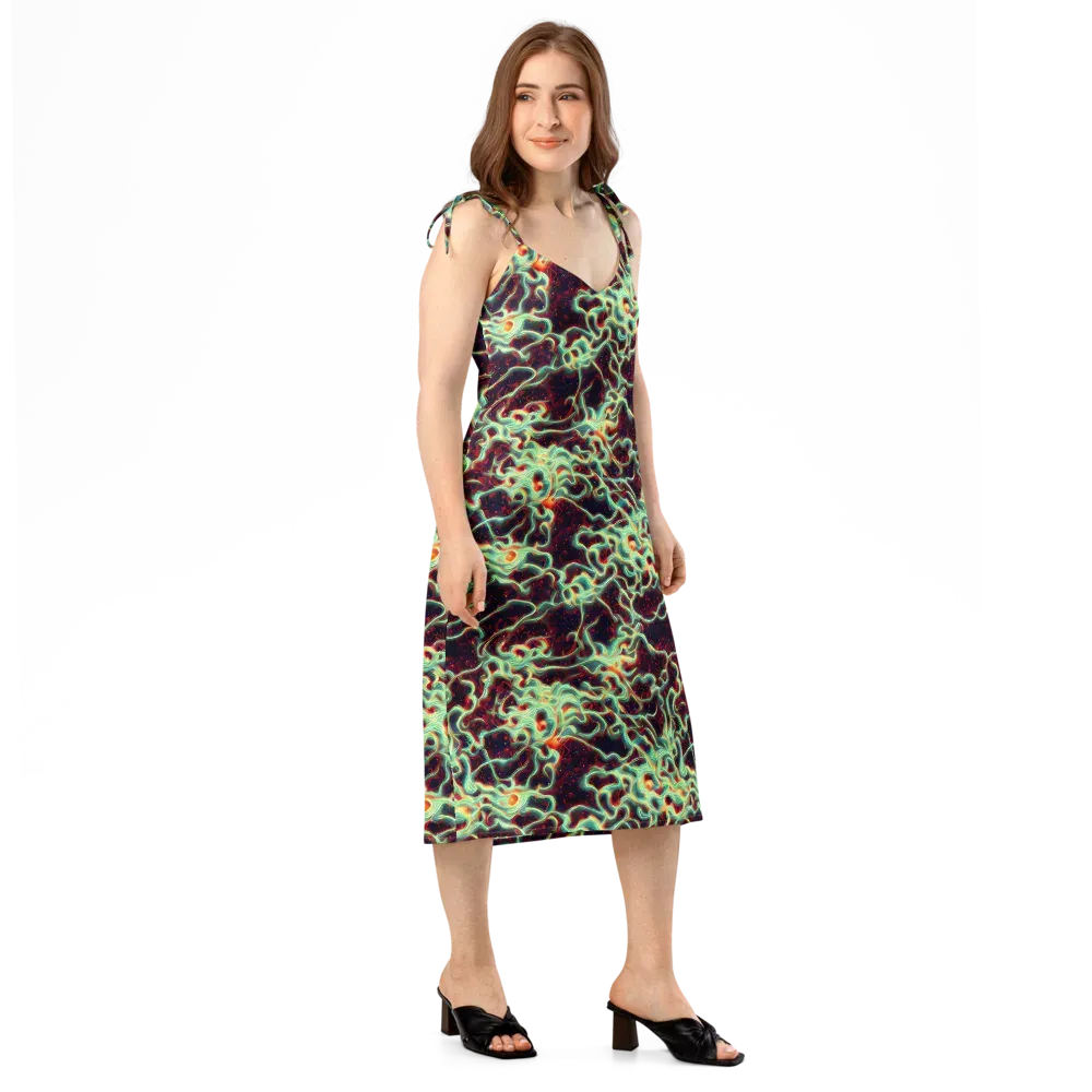 Chimeric Currents on Slip Dress — Right Front