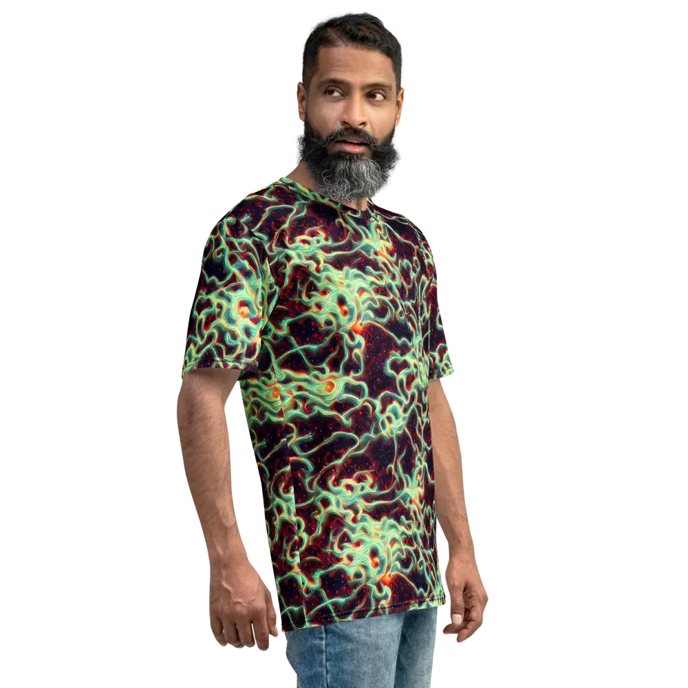 Chimeric Currents on Men's Crew Neck T-Shirt — Right