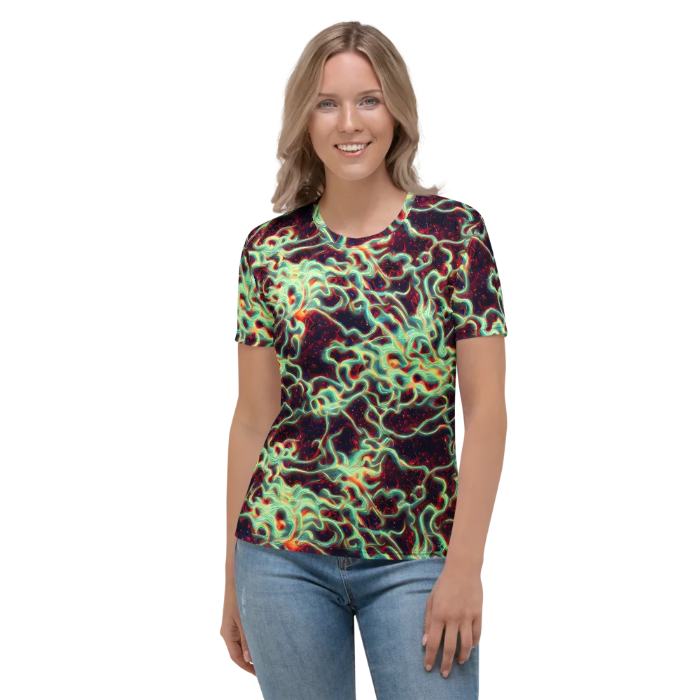Chimeric Currents on Women's Crew Neck T-Shirt — Front