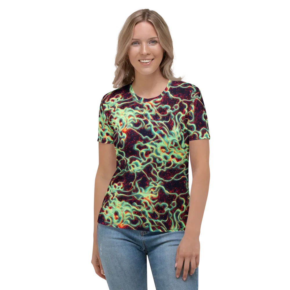Chimeric Currents on Women's Crew Neck T-Shirt — Front