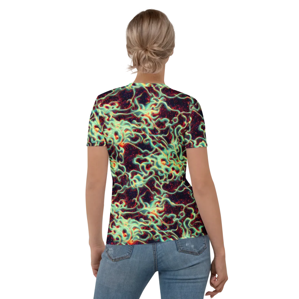 Chimeric Currents on Women's Crew Neck T-Shirt — Back