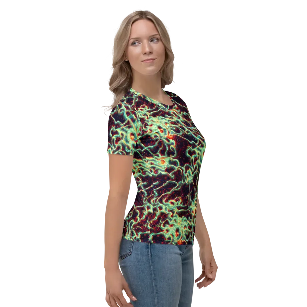 Chimeric Currents on Women's Crew Neck T-Shirt — Right