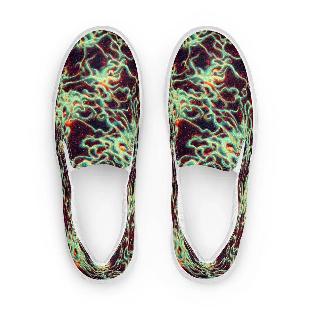Chimeric Currents on Men's Slip-On Canvas Shoes — Front