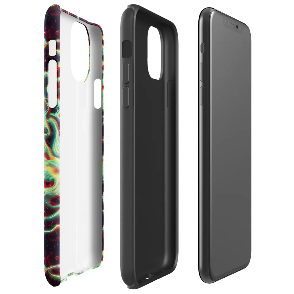 Chimeric Currents on Tough Case for iPhone® — Right