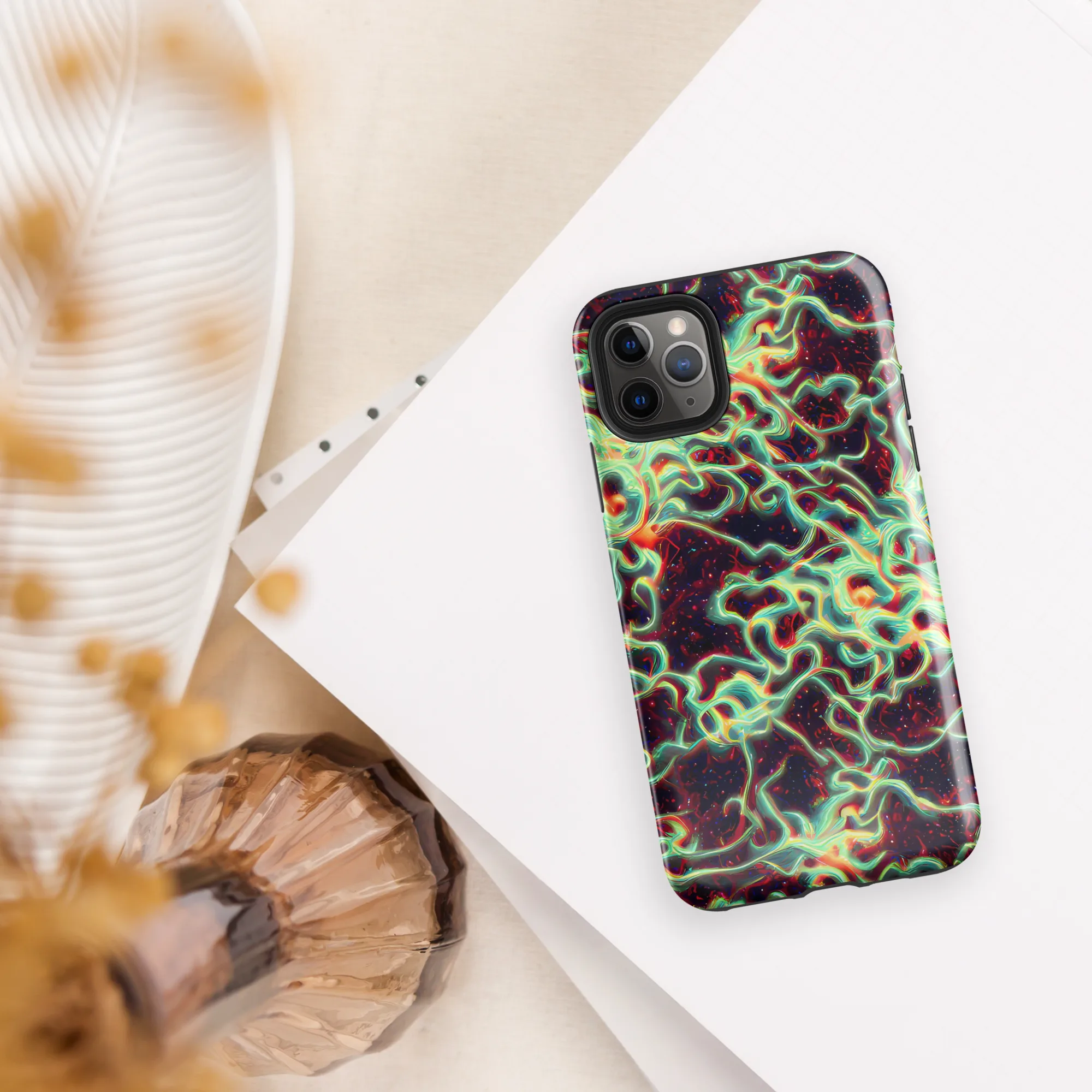 Chimeric Currents on Tough Case for iPhone® — Front