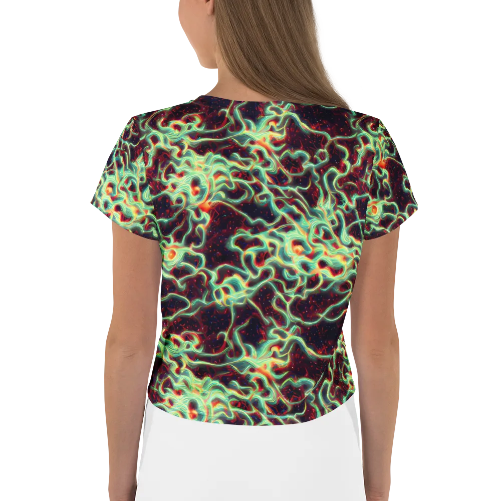 Chimeric Currents on Crop Tee — Back