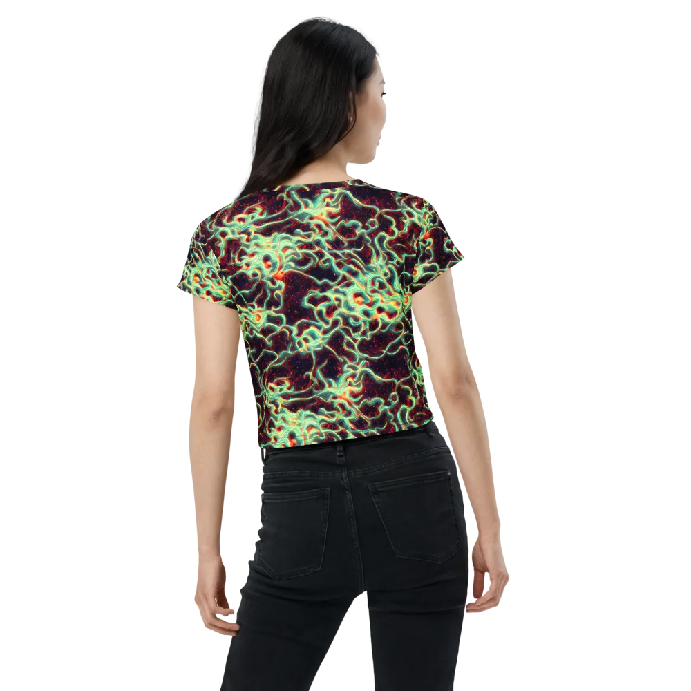 Chimeric Currents on Crop Tee — Back