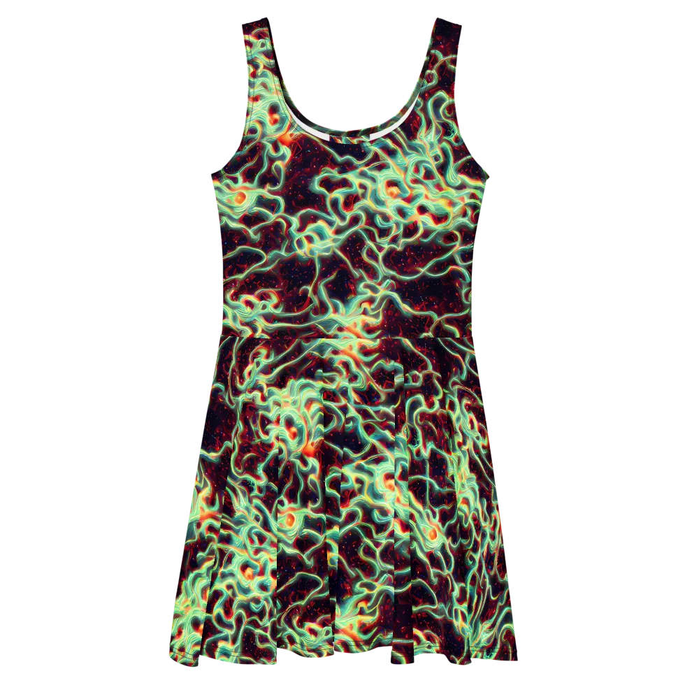 Chimeric Currents on Skater Dress — Front