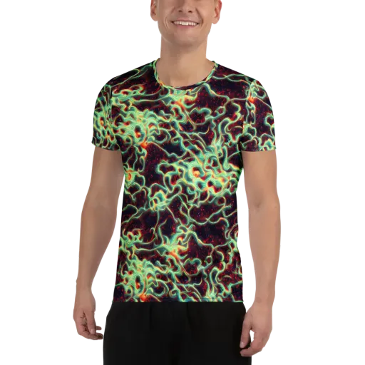 Chimeric Currents on a Men's Athletic T-Shirt