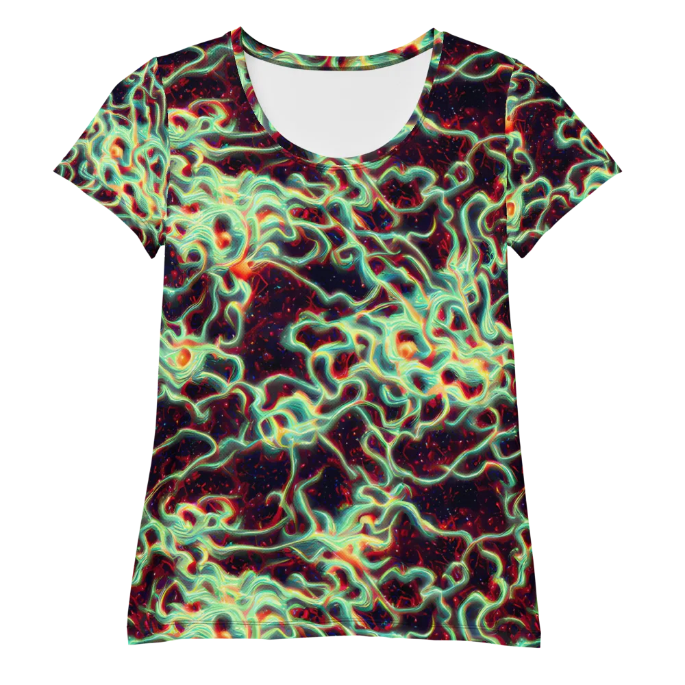 Chimeric Currents on Women's Athletic T-Shirt — Front