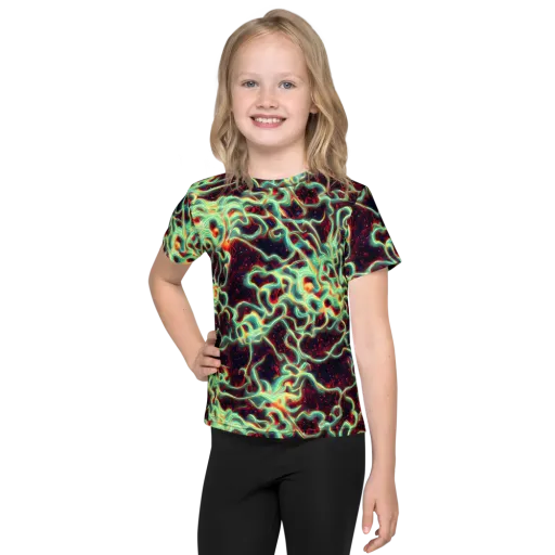 Chimeric Currents on a Kids Crew Neck T-Shirt