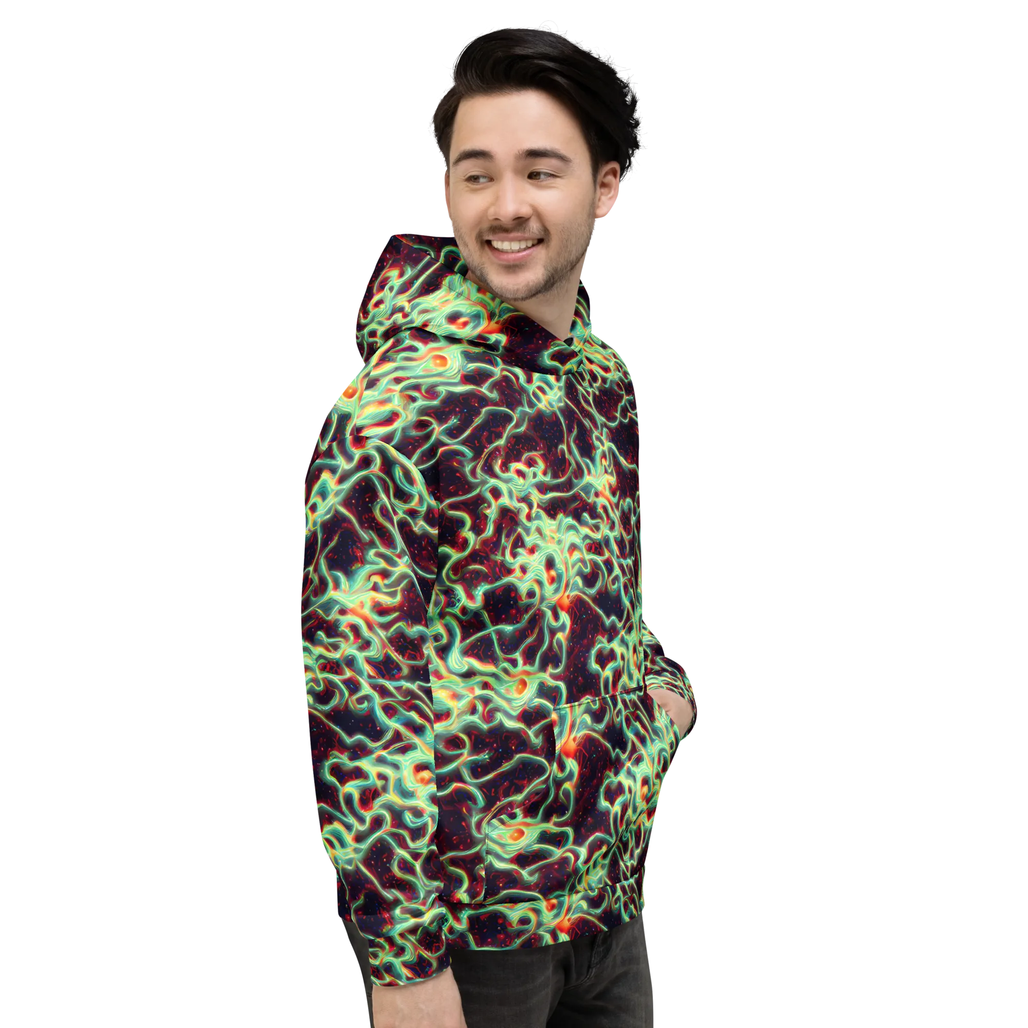Chimeric Currents on Hoodie — Right
