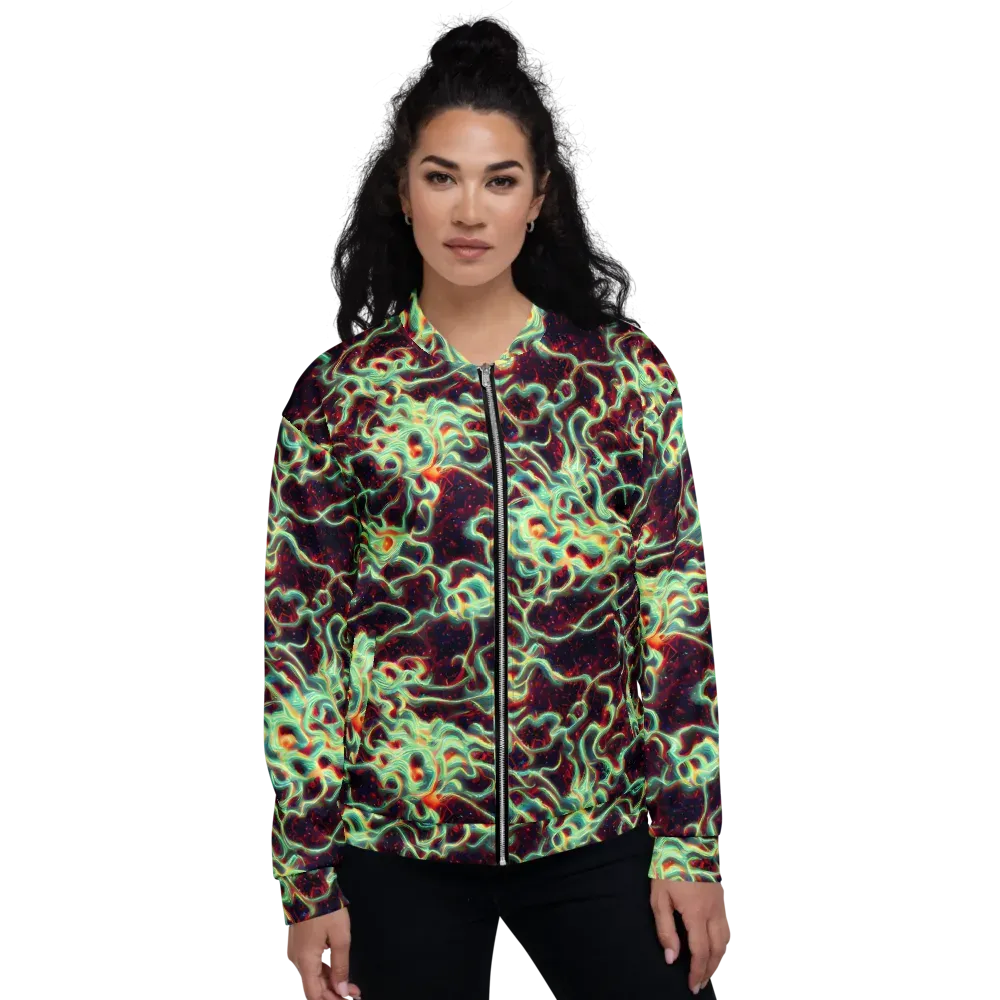 Chimeric Currents on Bomber Jacket — Front