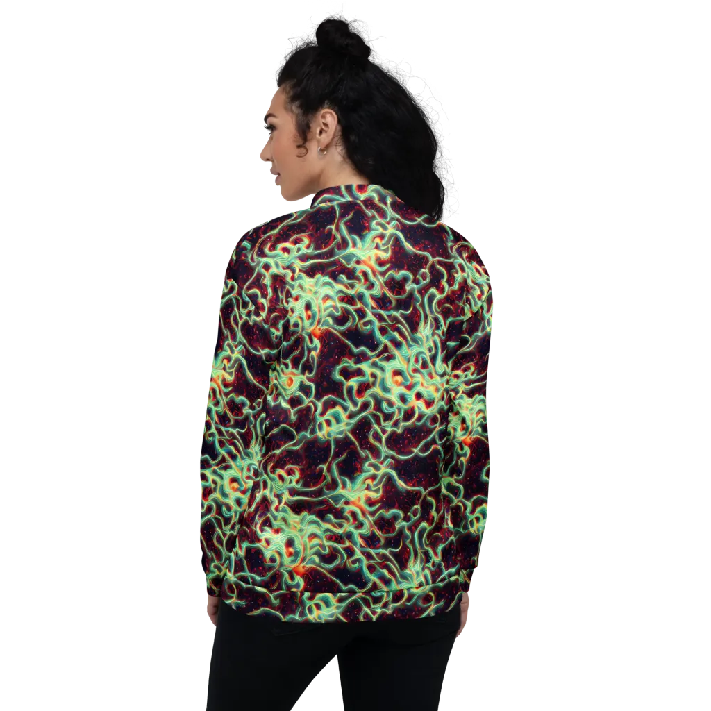 Chimeric Currents on Bomber Jacket — Back