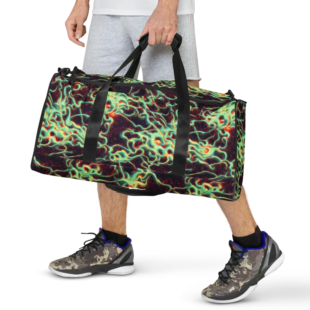 Chimeric Currents on Duffle Bag — Front