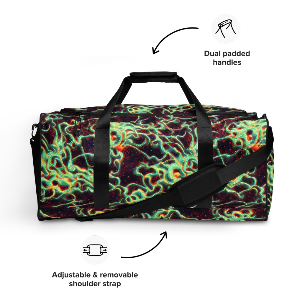 Chimeric Currents on Duffle Bag — Front