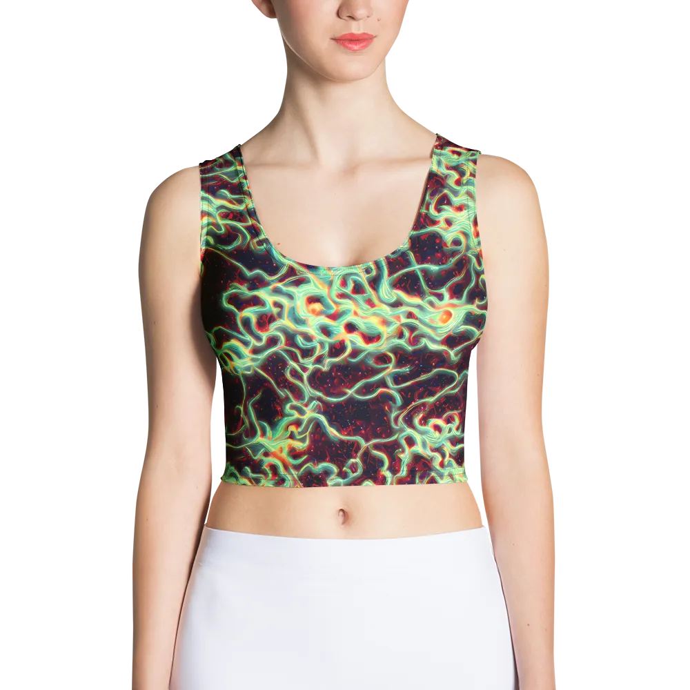 Chimeric Currents on Crop Top — Front