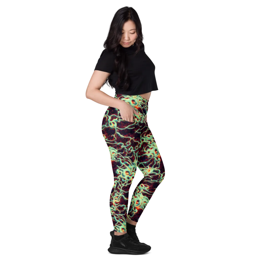 Chimeric Currents on Leggings with Pockets — Right