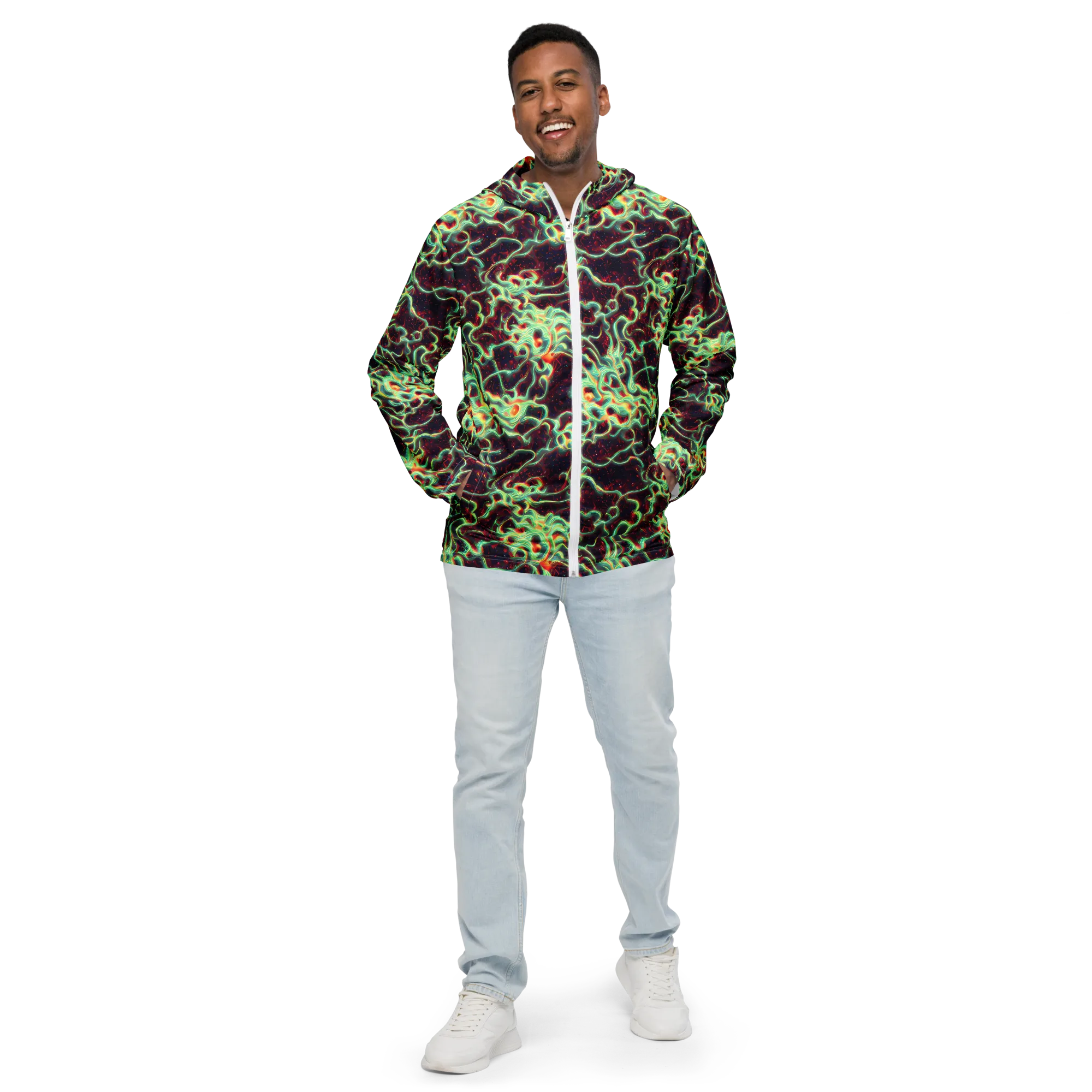 Chimeric Currents on Men's Windbreaker — Front
