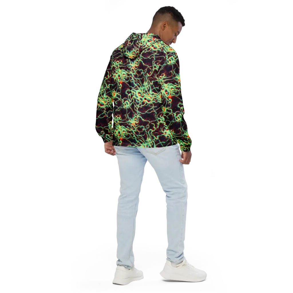 Chimeric Currents on Men's Windbreaker — Back