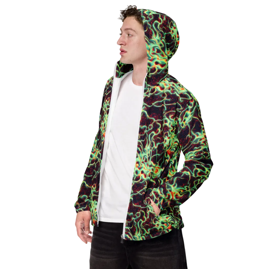 Chimeric Currents on Men's Windbreaker — Left Front