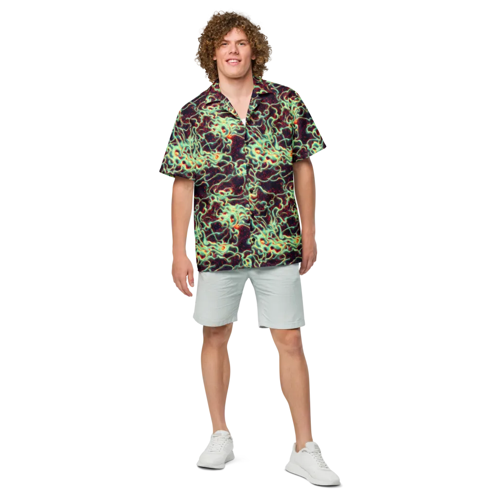 Chimeric Currents on Button Shirt — Front