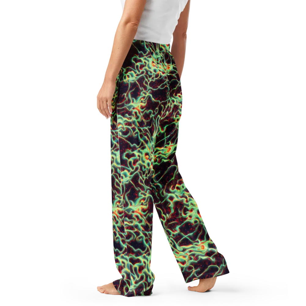 Chimeric Currents on Women's Pajama Pants — Left