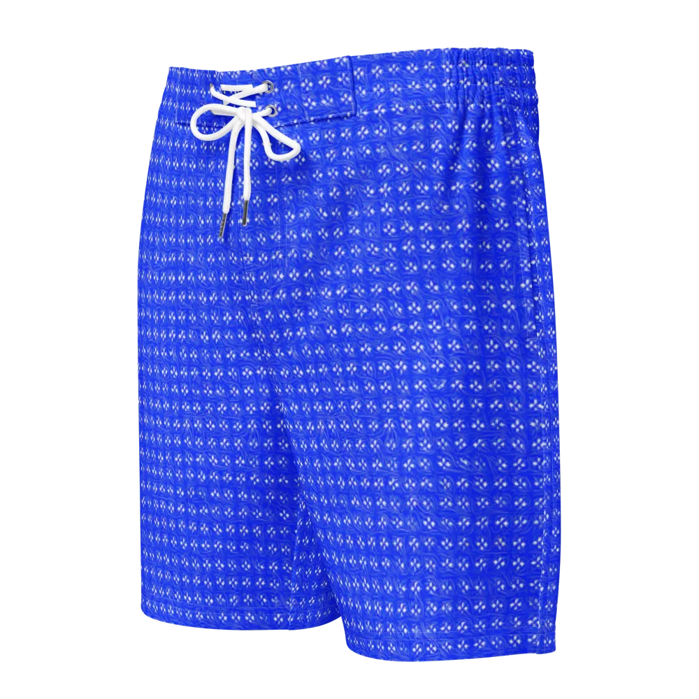 Azure Tangle on Men's Board Shorts — Front