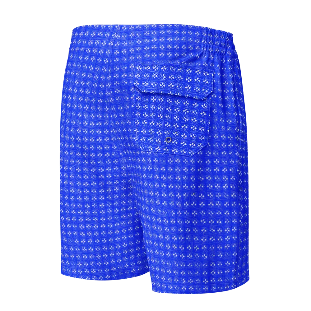 Azure Tangle on Men's Board Shorts — Back
