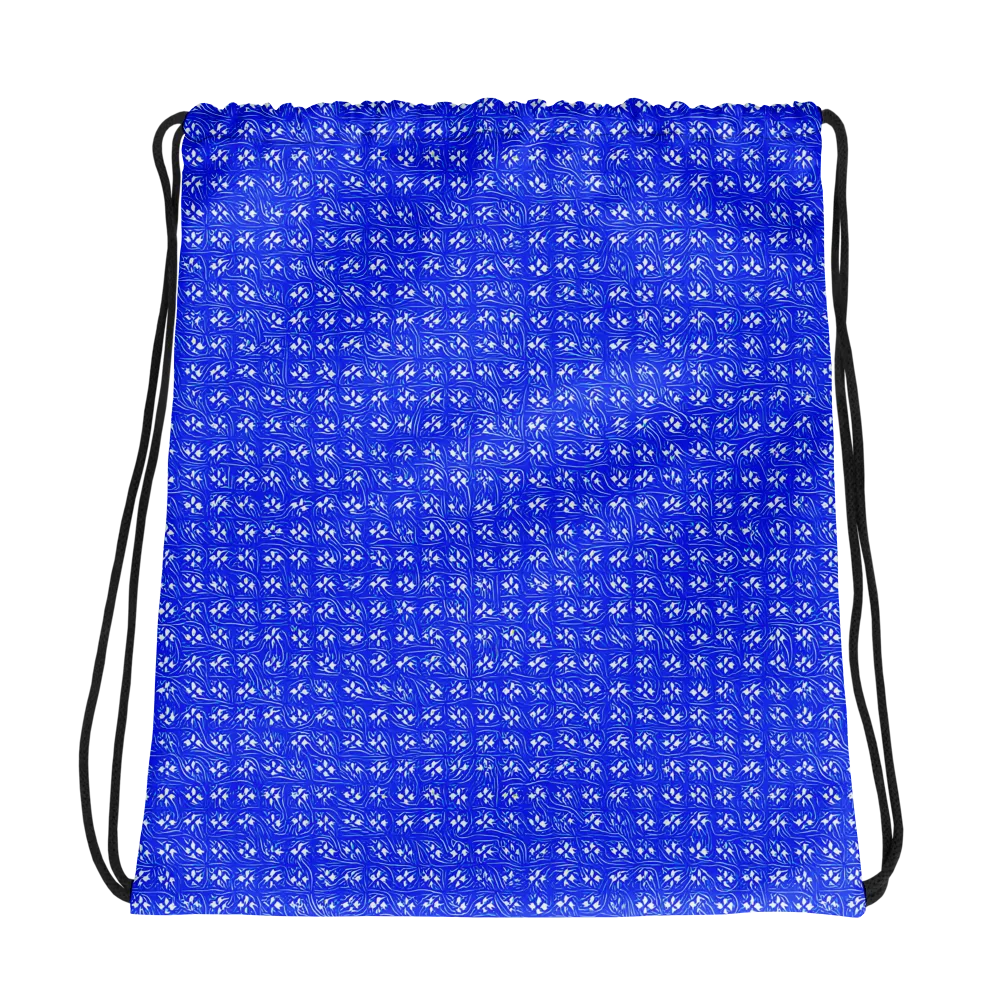 Azure Tangle on Drawstring Bag — Photo