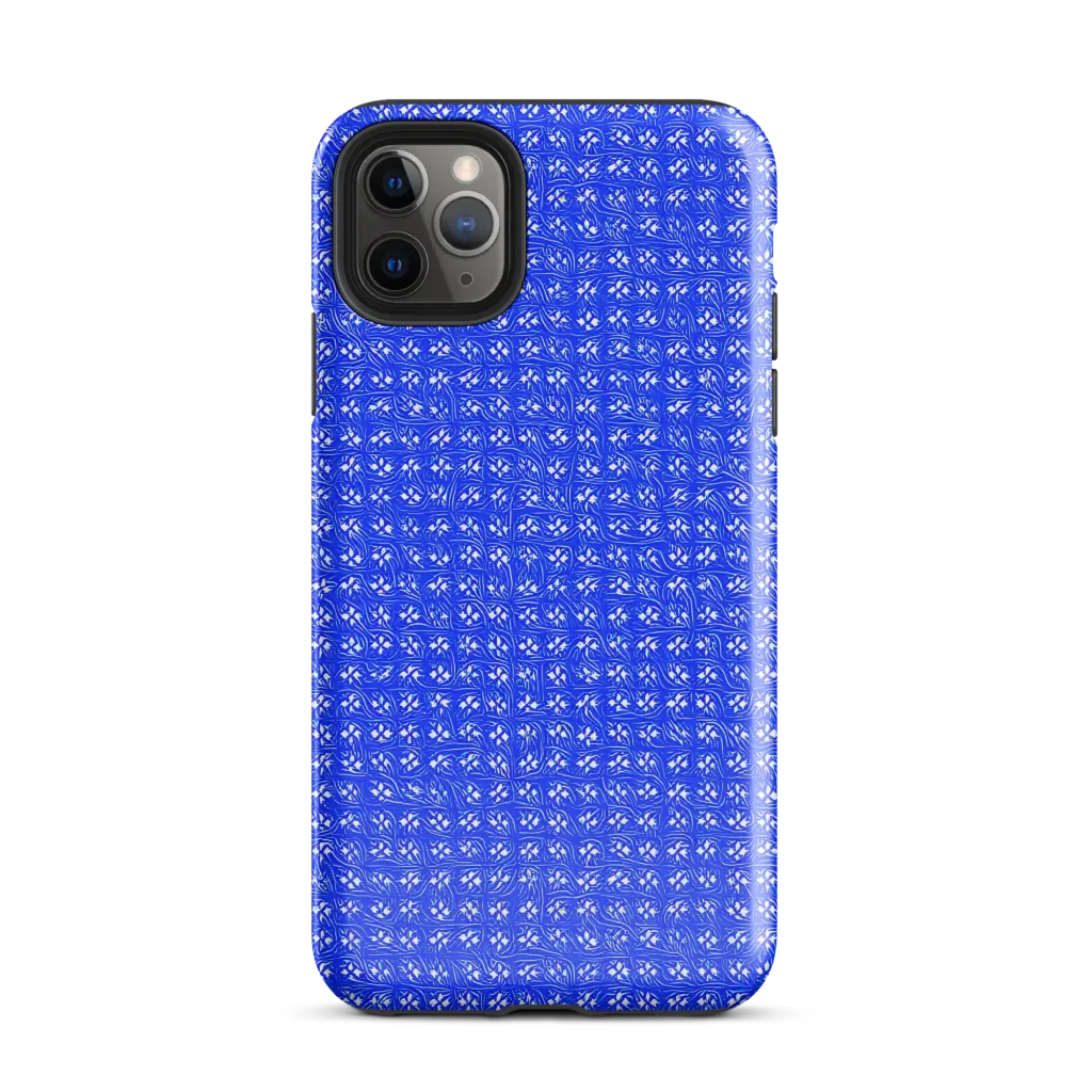 Azure Tangle on Tough Case for iPhone® — Front