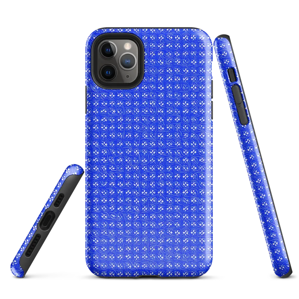 Azure Tangle on Tough Case for iPhone® — Front